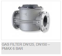 DN125, DN150 — Pmax 6 bar