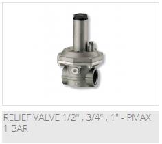 1/2", 3/4", 1" — Pmax 1 bar