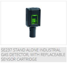 SE237 Stand Alone Industrial Gas Detector w/ replaceable sensor cartridge