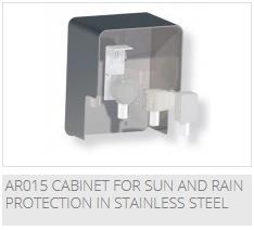 AR015 Cabinet for sun/rain protection (stainless steel)