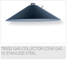 TR532 Gas collector cone (stainless steel)