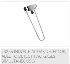 TS255 Industrial Gas Detector (detects two gases simultaneously)