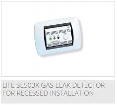 LIFE SE503K Gas leak detector for recessed installation